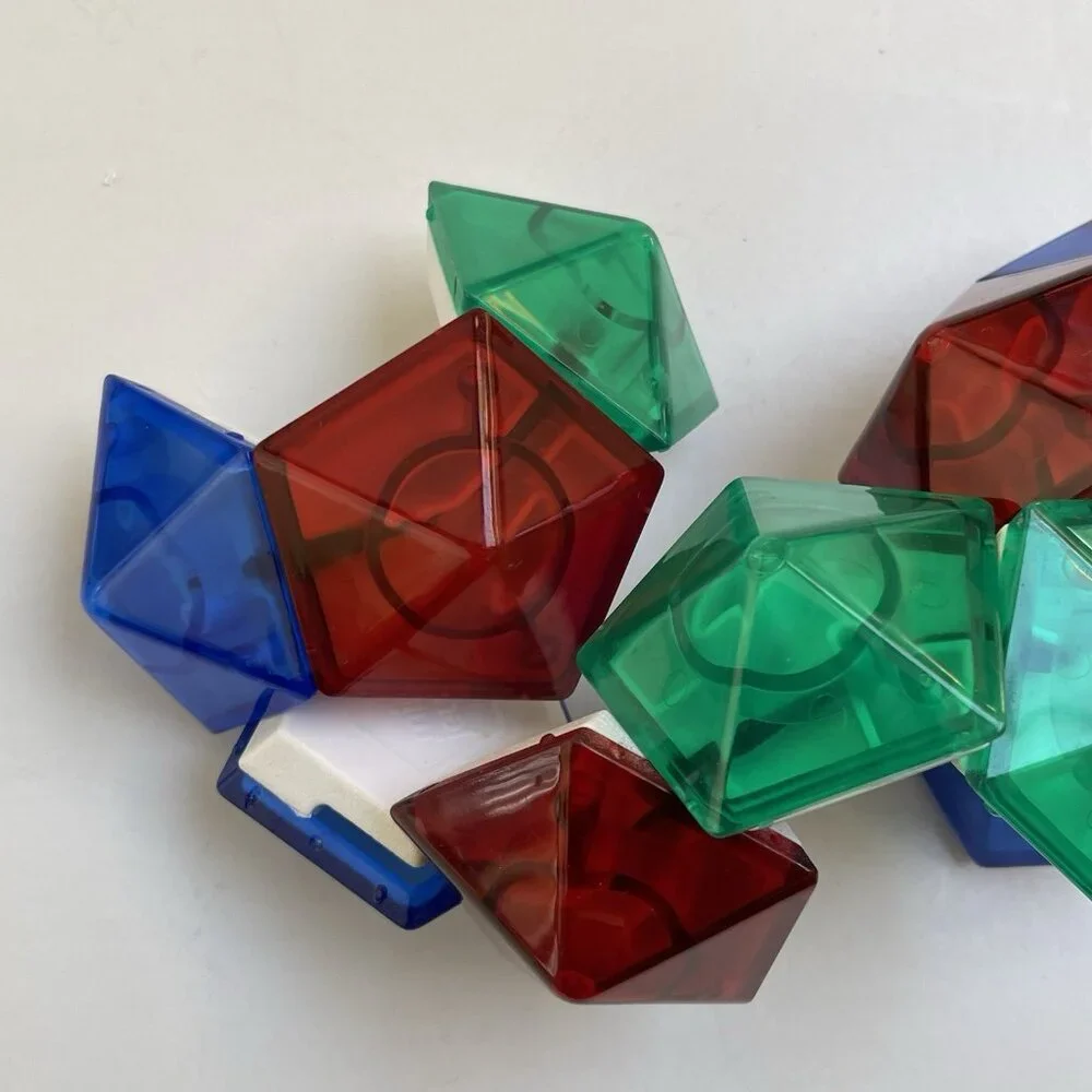 Mind Jewel Cube Twist Puzzle Toy Multicolor Retro Complete Set